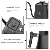 Royallure Elektrisk Gåsnackskanna med Temp Kontroll, Rostfritt Stål Kaffekanna Carvallo