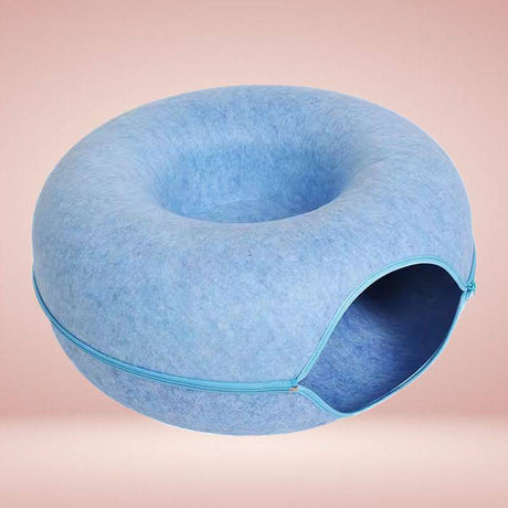 Royallure Interaktiv Donut Kattgrotta & Tunnel Säng för Lek & Mysig Vila Carvallo