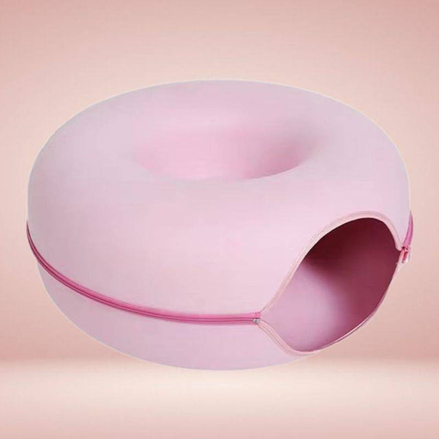 Royallure Interaktiv Donut Kattgrotta & Tunnel Säng för Lek & Mysig Vila Carvallo