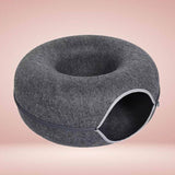 Royallure Interaktiv Donut Kattgrotta & Tunnel Säng för Lek & Mysig Vila Carvallo