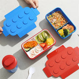 Royallure Byggblock Bento Lunchlåda, Färgglad Förseglad Matbehållare för Barn, Studenter & Utomhus Picknick Carvallo