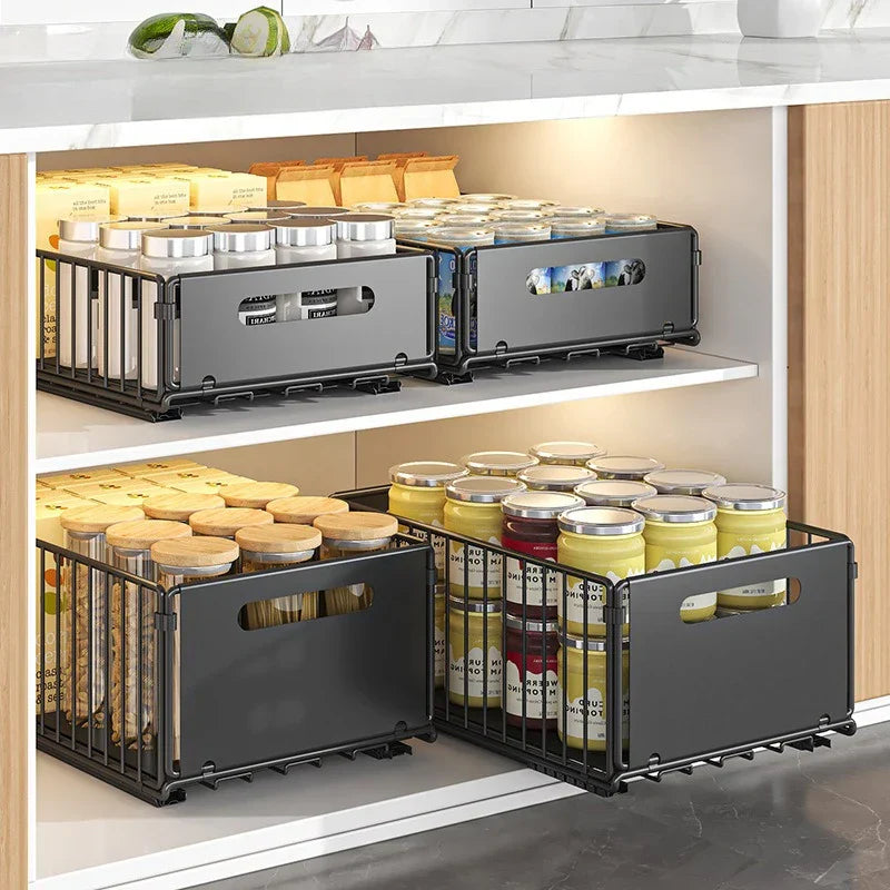 Royallure Fällskåp med Utdragbar Korg Perforerat Snacks- & Kökshyllor Carvallo