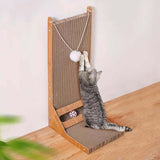 Royallure L-Formad Katt Klösbräda med Lekboll – Multi-Vinkel Avkoppling & Klös Pad Carvallo