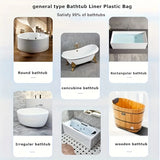 Royallure 10 stycken Engångs Badkar Fodral Påse 102x47 tum för Salong, Hotell & Hemkomfort Carvallo