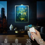 Royallure Magnetisk LED Konstbelysning – Snabbmonterad Fjärrljuslist, Galleri & Skrivbordsaccent Carvallo