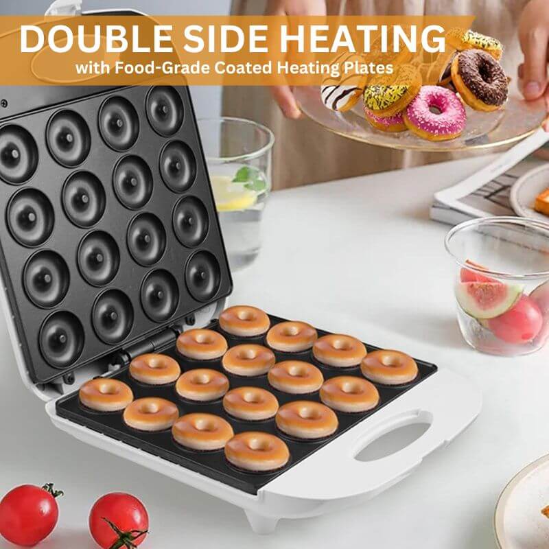 Royallure Quick-Bake Mini Donut Maskin – Hemmagjorda Donuts på Minuter Carvallo