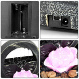 Royallure Bärbar Campingfläkt 20000mAh Uppladdningsbar Skrivbordsfläkt med Ljus & 48H Drift Carvallo