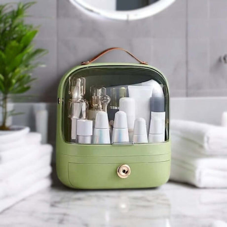 Royallure Makeup Cosmetic Organizer Box – 3-Färg PP Förvaring, 10.6×13” Smyckesorganisatör Carvallo