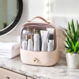 Royallure Makeup Cosmetic Organizer Box – 3-Färg PP Förvaring, 10.6×13” Smyckesorganisatör Carvallo