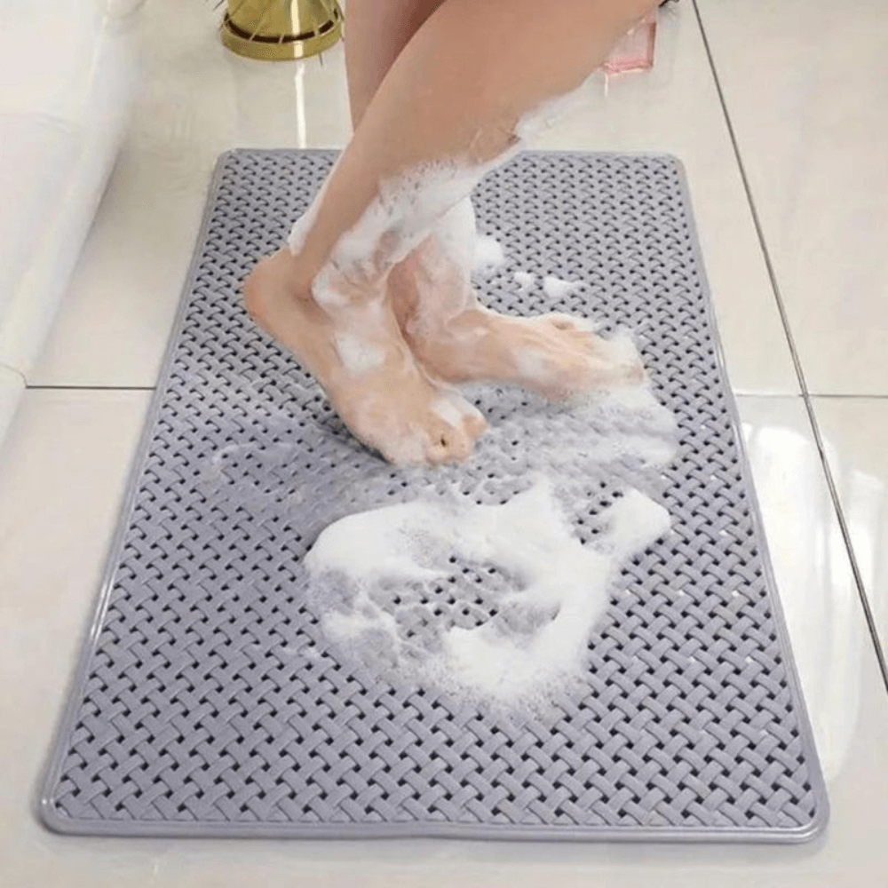 Royallure Antiskid PVC Badkar Säkerhetsmatta – Mögelresistent, Snabbavvattnande Halkfri Design Carvallo