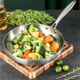 Royallure 304 Rostfritt Stål Non-Stick Stekpanna för Biff, Gas & Induktionsanvändning Carvallo