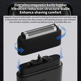 Royallure Elektrisk Rakapparat Dubbel Blad med Hög Hastighet Motor, IPX7 Vattentålig Rakkniv Carvallo