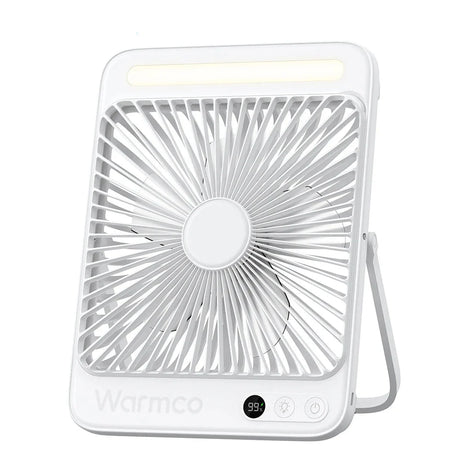 Royallure Bärbar Uppladdningsbar Bordsvovare – 20000mAh Batteri, Tyst 4-Hastighets Luftflöde & LED Lampa Carvallo