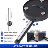 Royallure 2-Pack Uppladdningsbar LED Vägglampa med Fjärrkontroll, Dimbar 50–80cm Carvallo