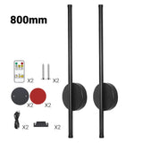 Royallure 2-Pack Uppladdningsbar LED Vägglampa med Fjärrkontroll, Dimbar 50–80cm Carvallo