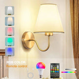 Royallure Retro Uppladdningsbar Vägglampa med RGB-lampa, Trådlös LED-belysning Carvallo