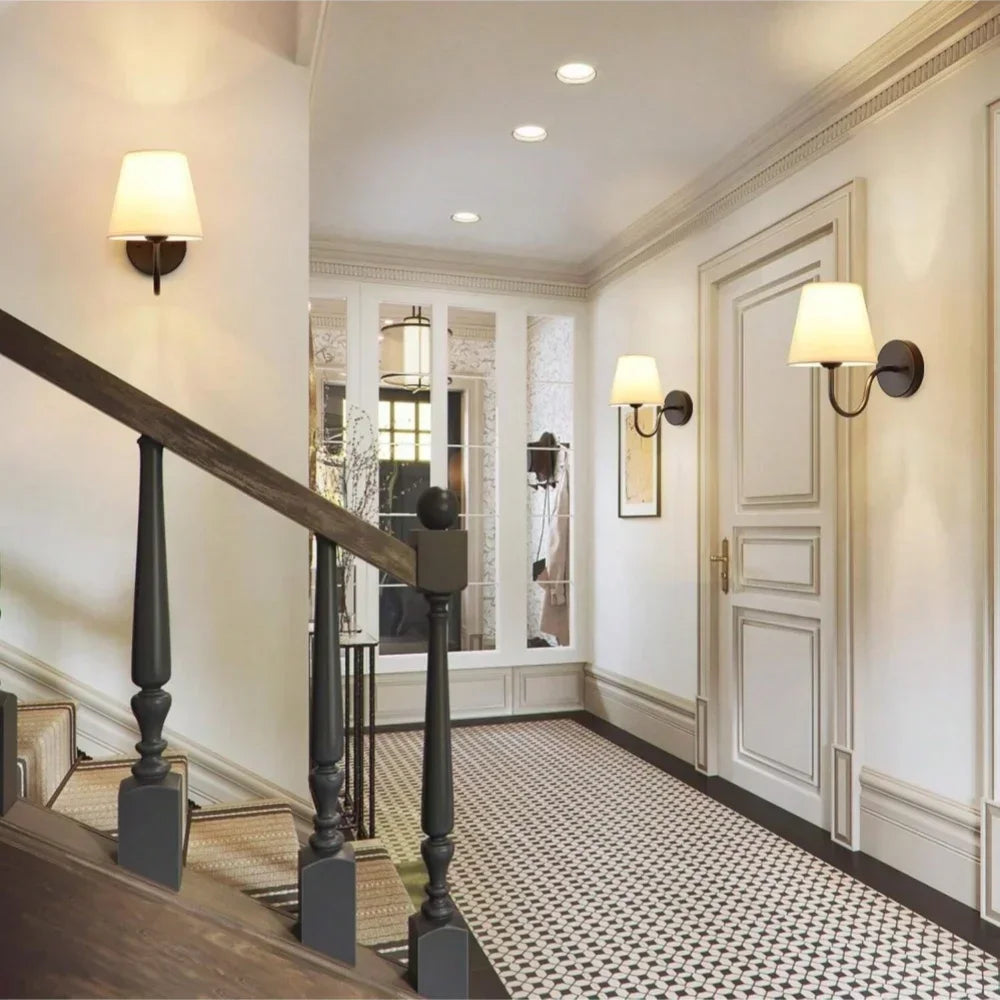 Royallure Retro Uppladdningsbar Vägglampa med RGB-lampa, Trådlös LED-belysning Carvallo