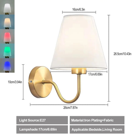 Royallure Retro Uppladdningsbar Vägglampa med RGB-lampa, Trådlös LED-belysning Carvallo