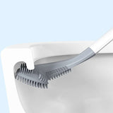 Royallure Silikon Toalettborste – Verktygsfri Installation, Flexibla Borst, Hörnrengöring Carvallo