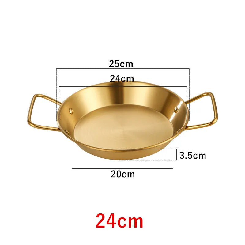 Royallure Rostfritt Stålkokkärl och Stekpanna med Dubbel Handtag Kökstallrik Carvallo