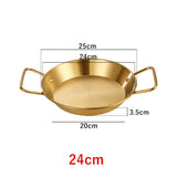 Royallure Rostfritt Stålkokkärl och Stekpanna med Dubbel Handtag Kökstallrik Carvallo