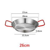 Royallure Rostfritt Stålkokkärl och Stekpanna med Dubbel Handtag Kökstallrik Carvallo