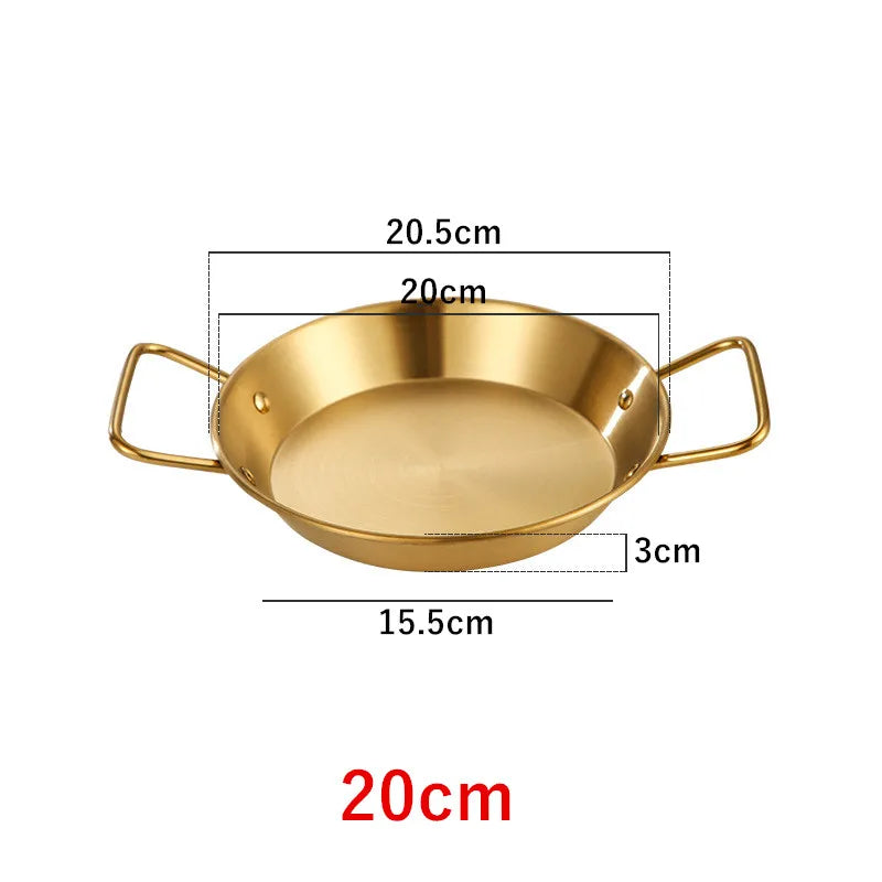 Royallure Rostfritt Stålkokkärl och Stekpanna med Dubbel Handtag Kökstallrik Carvallo