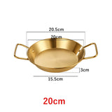 Royallure Rostfritt Stålkokkärl och Stekpanna med Dubbel Handtag Kökstallrik Carvallo