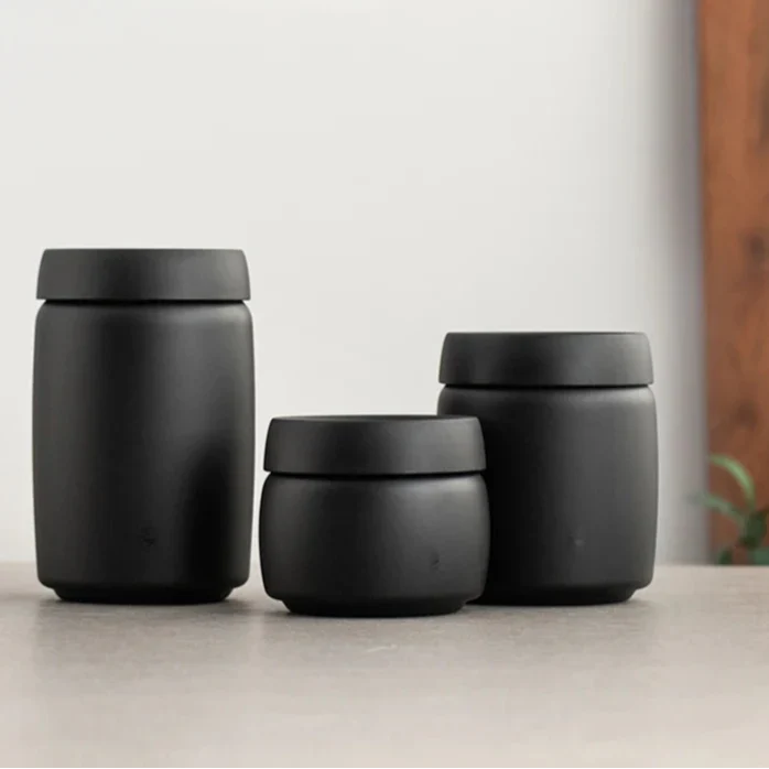 Royallure Stålkontainer med vakuum för kaffe, te och kök Carvallo