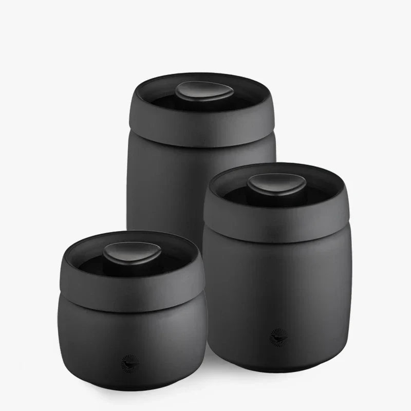 Royallure Stålkontainer med vakuum för kaffe, te och kök Carvallo