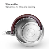 Royallure Tjockväggig Rostfritt Stål Pipkittel, 0.6–2.7 L, Induktionsklar & Hållbar Carvallo