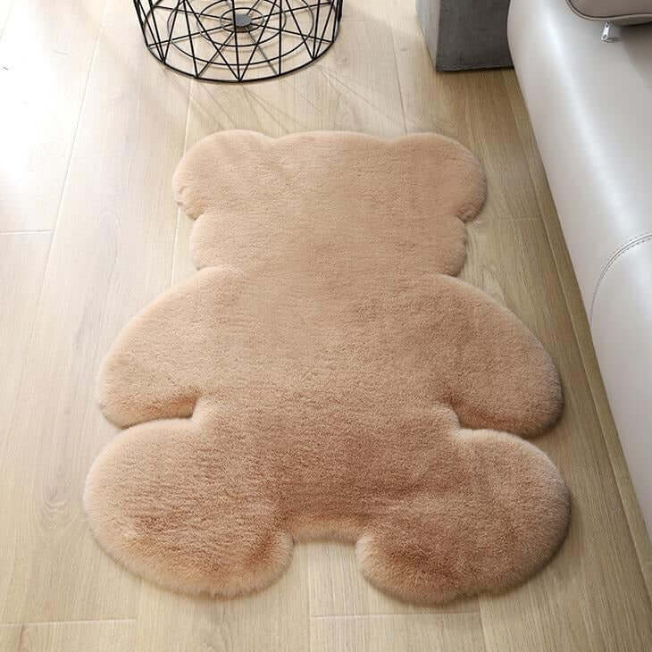 Royallure Super-Mjuk Nallebjörnsmatta – Plysch Faux-Fur, Barnleksmatta Carvallo