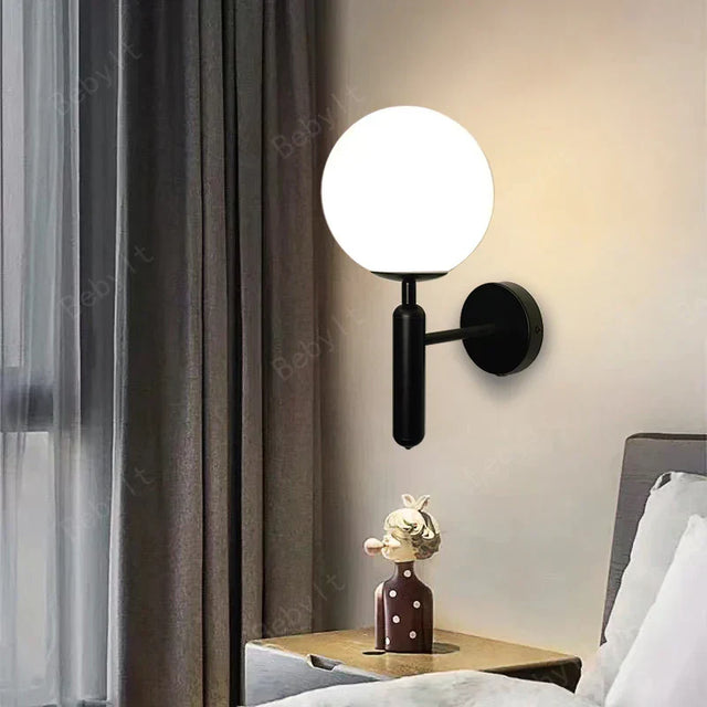 Royallure Touch Control Charging LED Vägglampa Trådlös Tri-Färg Dimmbar Sänglampa Carvallo