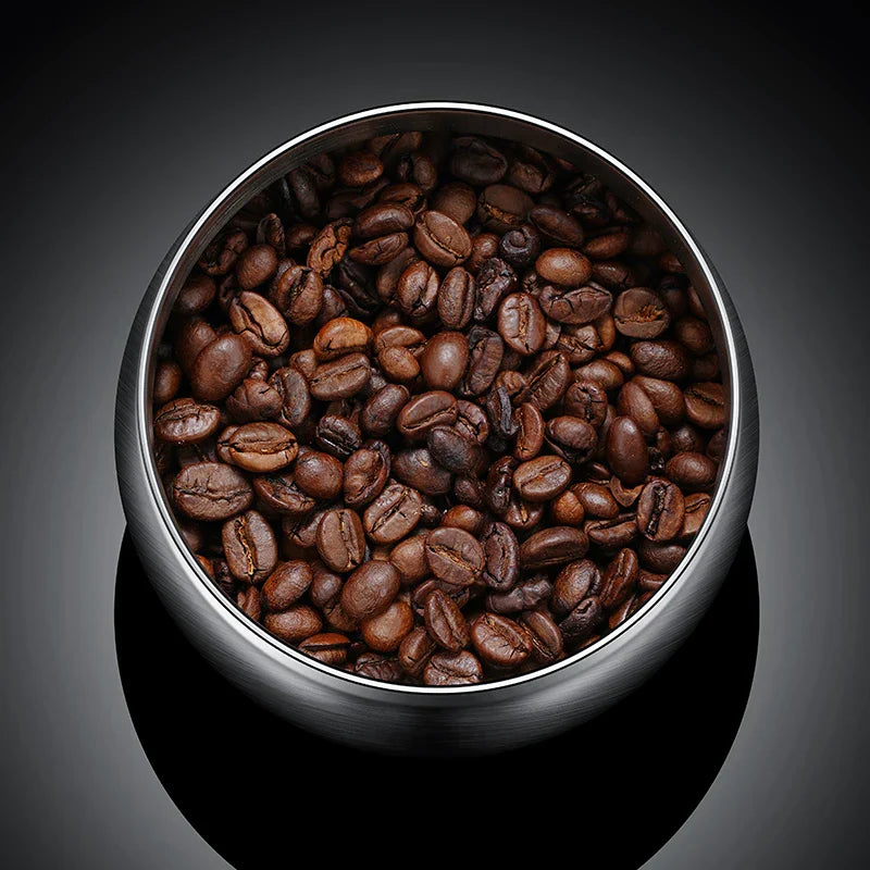 Royallure Vakuumförseglad Kaffe-böna Förvaringsbehållare 304 Rostfritt Stål Burk Carvallo