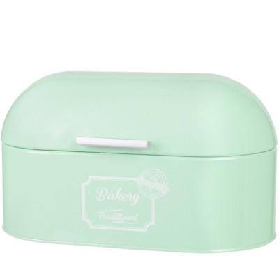 Royallure Vintage-Style Galvanized Iron Bread Box with Hinged Lid – Retro Bänkdisk Organisator Carvallo