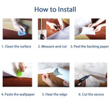 Royallure Vattentät Sj självklistrande PVC Marmor Tapet, Peel-&-Stick, Enkel att Använda & Ta Bort Carvallo