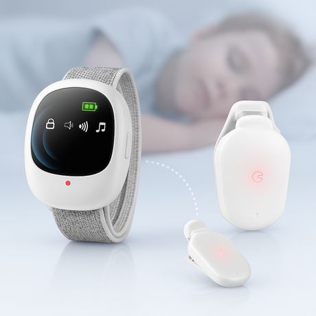 Royallure Sängvätande Alarm för Barn – Vibration Sensor, Ljud & Ljus Varningar, Djupsovare Klar Carvallo