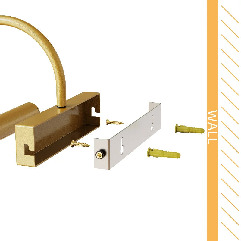 Royallure 4000mAh Trådlös Bildlampa med Fjärrkontroll, Uppladdningsbar Konstvägglampa Carvallo