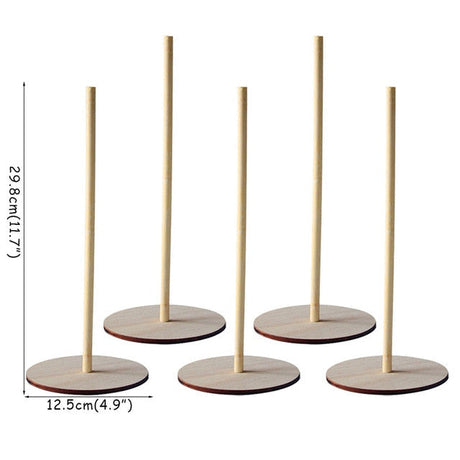 Royallure Trä Donut Ställ och Hållare för Att Visa Donuts, Muffins och Desserter Carvallo