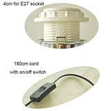 Royallure Trä Bordslampa Bas med E27 Fäste & På/Av Switch för Hemljus Carvallo