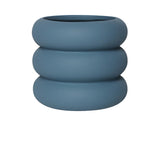 Rund keramik växtkruka "Round Rolls" – Elegant inomhuskruka i olika storlekar Carvallo