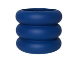 Rund keramik växtkruka "Round Rolls" – Elegant inomhuskruka i olika storlekar Carvallo