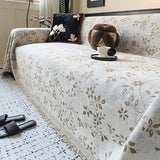 Rustik blomma elfenben blomster sofföverdrag Carvallo