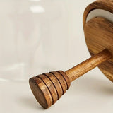 Honungsburk i vintagestil – rustik förvaring i glas med trälock MILA Sverige