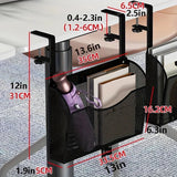 Carvallo-låda Clampix | För fastsättning utan borrning | Sidoskåp i metall | 2 storlekar | För kontor & hemma kontor Carvallo