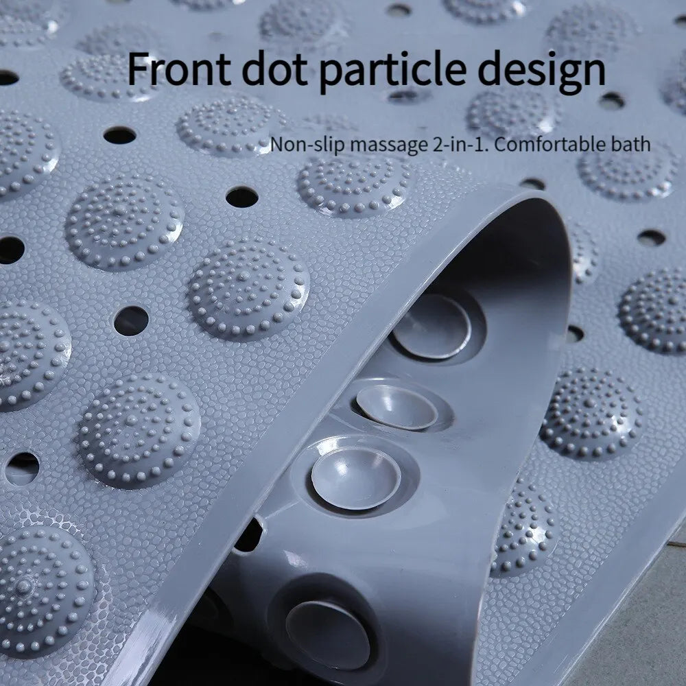 Carvallo Relax Dusch- & Badkar matta | Rutschfast med sugkoppar | Håldesign & Massageyta | 36 × 70 cm | PVC Carvallo