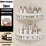 Carvallo Pro | Hörnduschhylla utan borrning | Aluminium | Rostfritt & Hållbart | Badrregal i Svart, Vitt, Silver eller Svart-Guld Carvallo