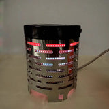 Carvallo Bärbar Mini-Gassvärmare för camping | Robust värmeskydd av rostfritt stål | Utomhussvärmarhuvud för gasolkök 14 × 12 cm Carvallo