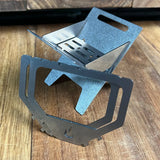 Carvallo Essence Mini-aromatermisk ugn av titanlegering | Fällbar alkoholugn & rökelsehållare för camping & hem – Ultralätt & bärbar Carvallo