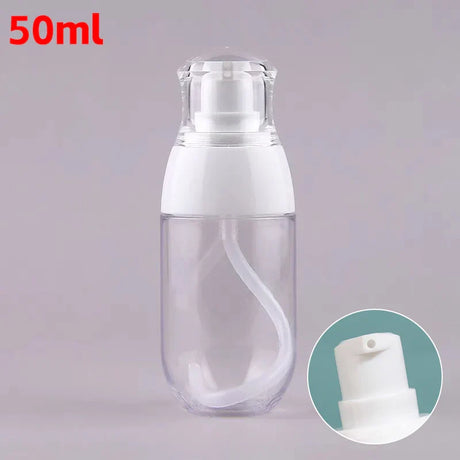 Carvallo Återfyllbar pumpflaska i plast | 50 ml / 150 ml resebehållare för schampo, lotion & kosmetik | Lätt, läckagesäker & återanvändbar Carvallo